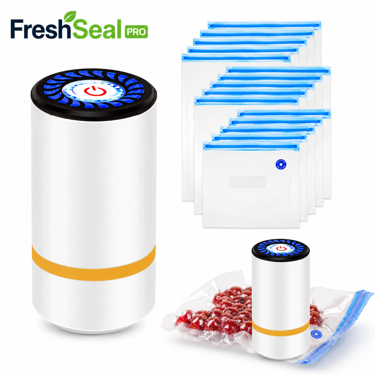 SealFresh Pro Bundle - vacuum sealer device